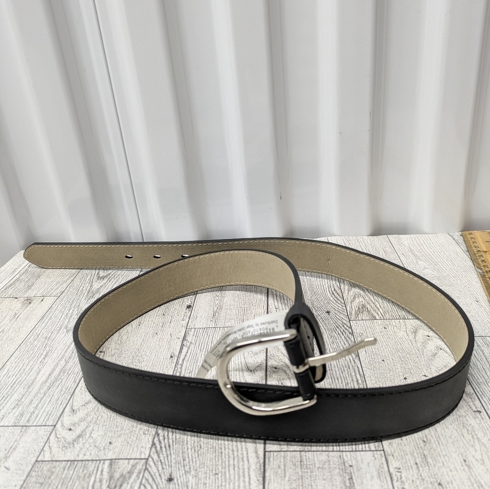 Target Black Belt with Silver Buckle